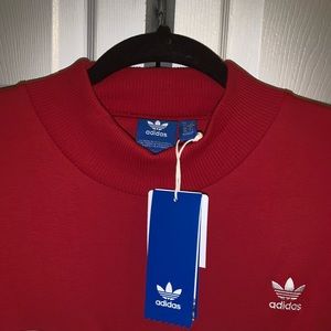 adidas Sweaters - Adidas bold age red mock neck crop sweater adidas Sweaters - Adidas bold age red mock neck crop sweater